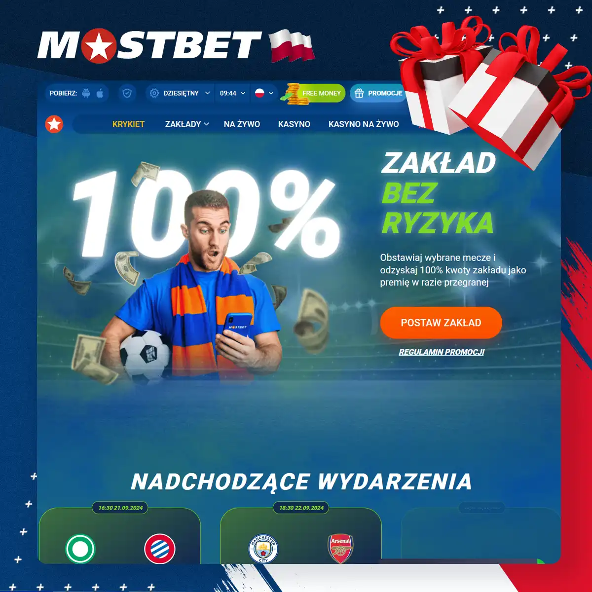 Jak obstawiać bez ryzyka w Mostbet?